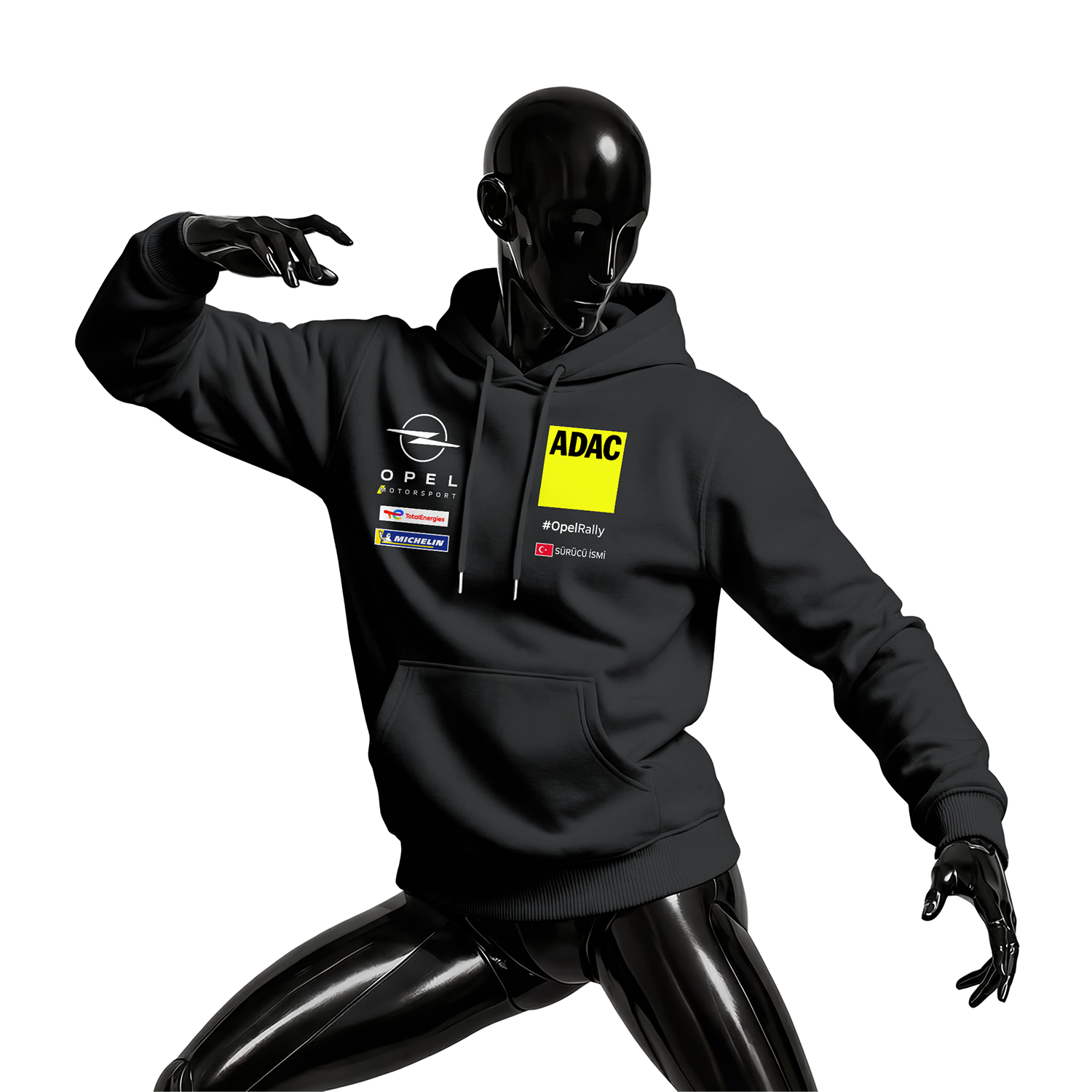 Opel Motorsport: Black Edition #OpelRally 2026 Kapüşonlu Hoodie