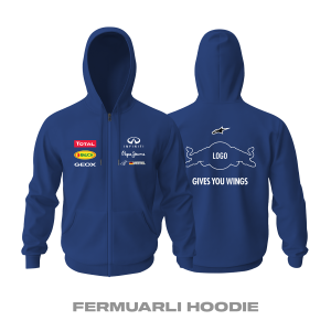 Oracle Racing: Vettel Edition Fermuarlı Kapüşonlu Hoodie XS