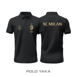 AC Milan: Club Culture Series - Black Edition Polo Yaka