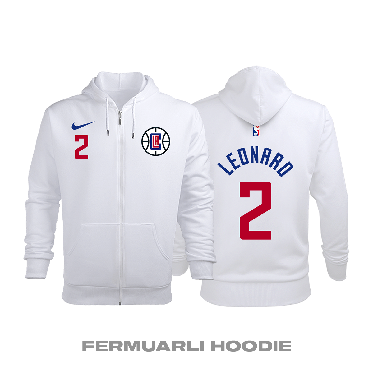 Los Angeles Clippers: Association Edition 2017/2018 Fermuarlı Kapüşonlu Hoodie 3XL