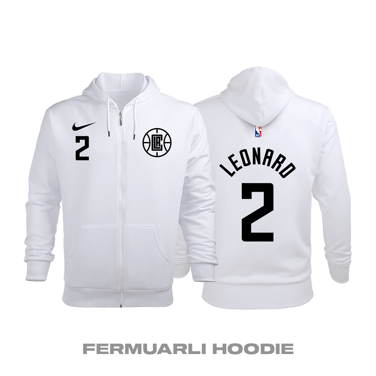 Los Angeles Clippers: City Edition 2019/2020 Fermuarlı Kapüşonlu Hoodie XS