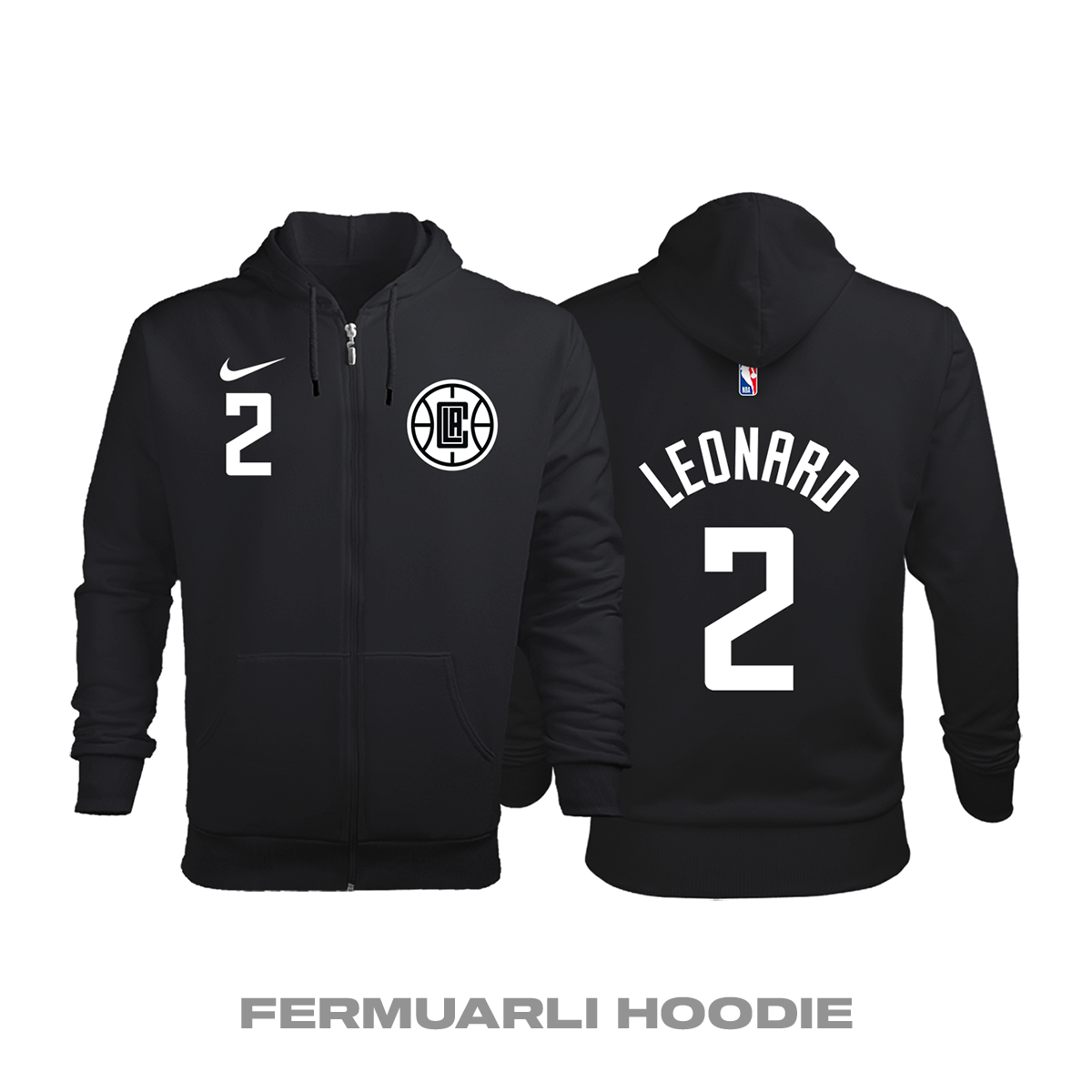 Los Angeles Clippers: City Edition 2020/2021 Fermuarlı Kapüşonlu Hoodie M