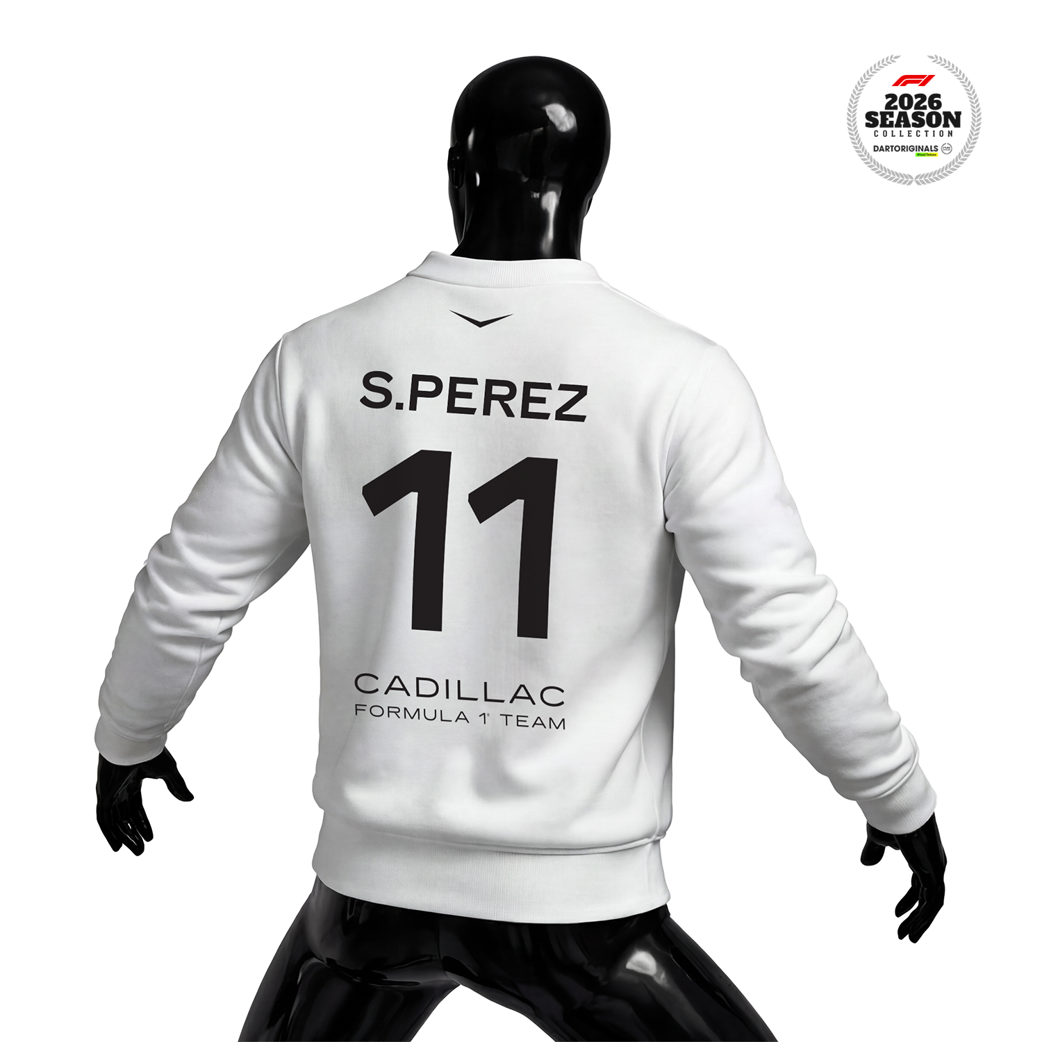 Cadillac F1 Team: White Crew Edition 2026 Sweatshirt