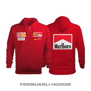 Scuderia Ferrari: Legend Edition Fermuarlı Kapüşonlu Hoodie 3XL
