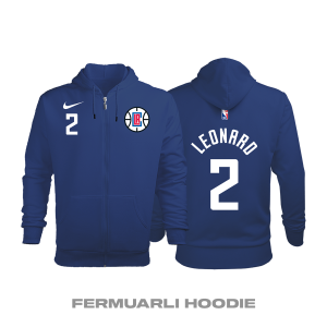 Los Angeles Clippers: Icon Edition 2017/2018 Fermuarlı Kapüşonlu Hoodie 4XL