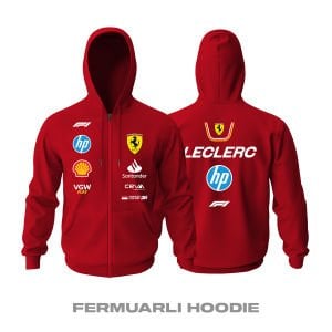 Scuderia Ferrari: SF-24 Edition - HP Update Fermuarlı Hoodie