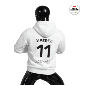 Cadillac F1 Team: White Crew Edition 2026 Kapüşonlu Hoodie