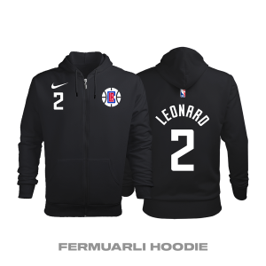 Los Angeles Clippers: Statement Edition 2017/2018 Fermuarlı Kapüşonlu Hoodie L
