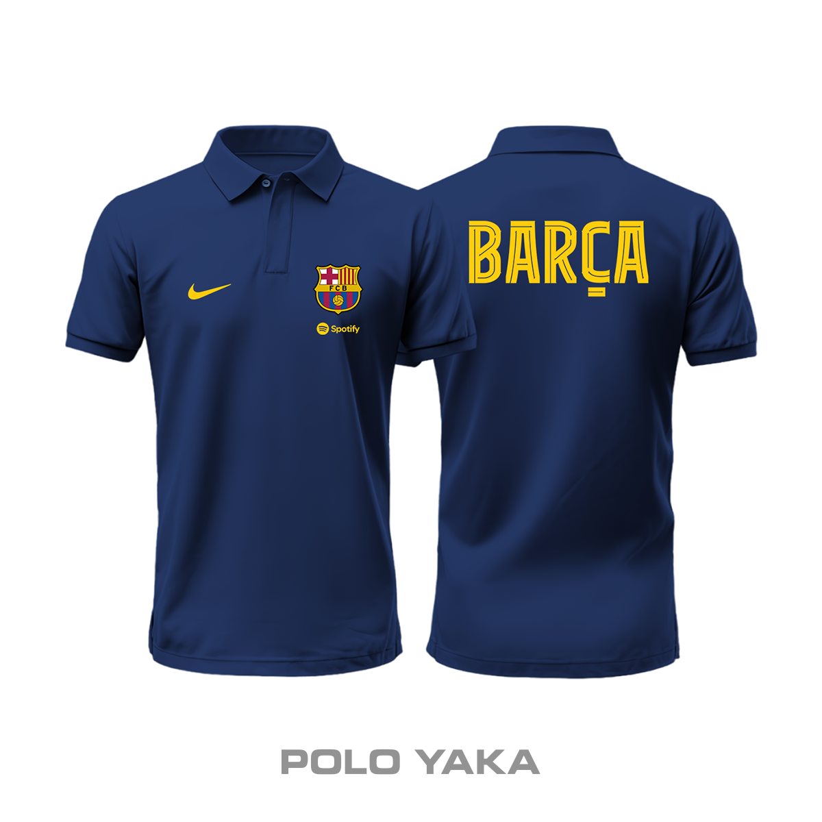 FC Barcelona: Club Culture Series - Navy Edition Polo Yaka