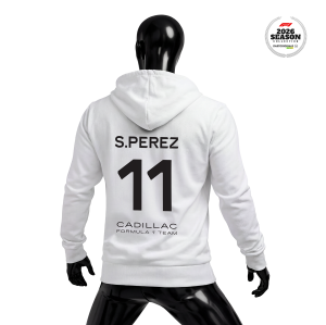 Cadillac F1 Team: White Crew Edition 2026 Fermuarlı Hoodie