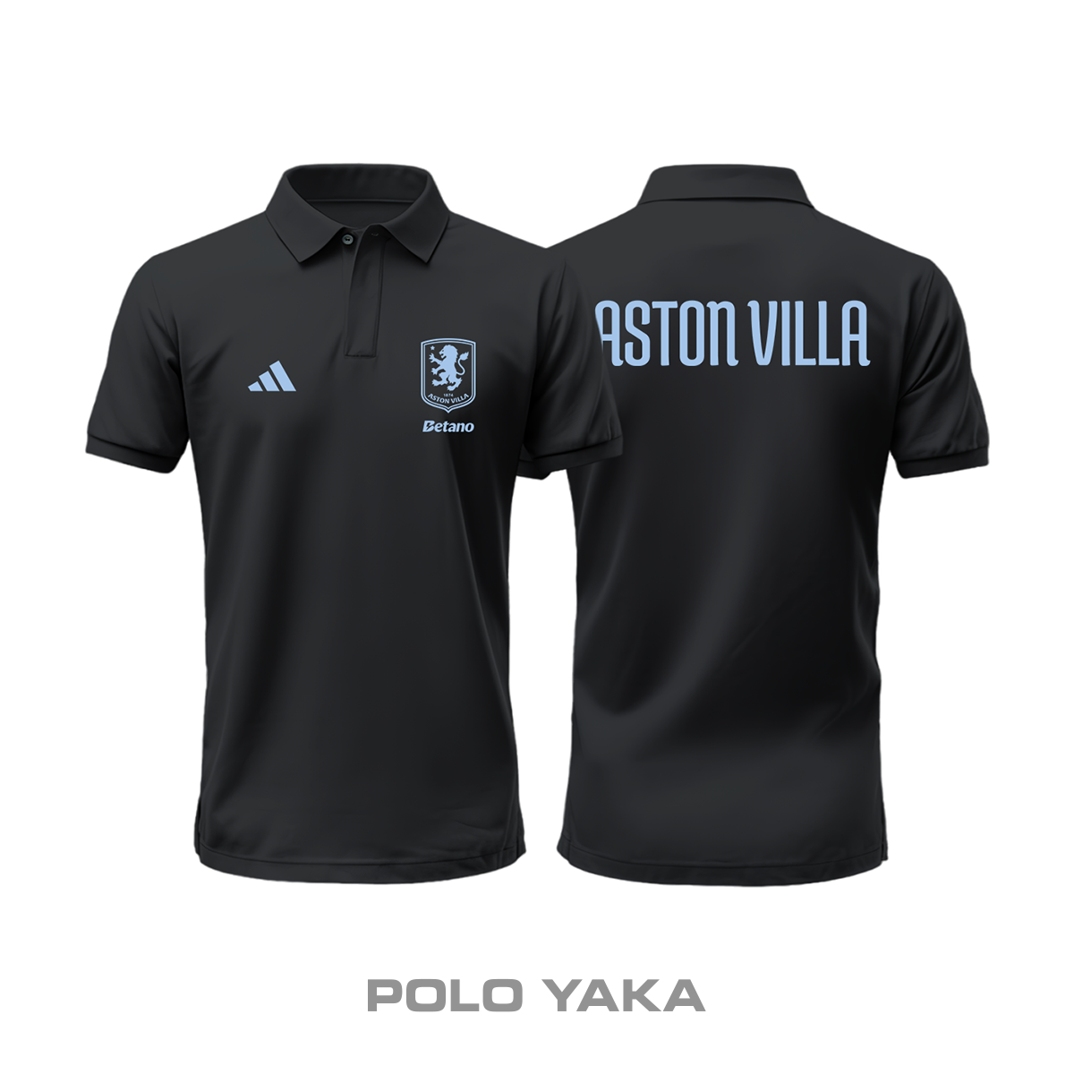 Aston Villa: Club Culture Series - Black Edition Polo Yaka