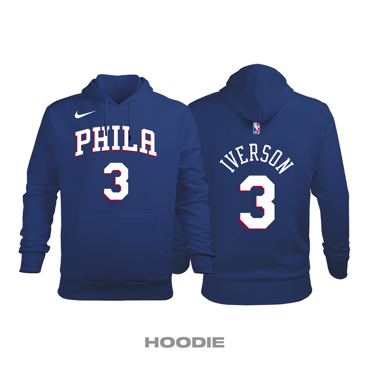 Philadelphia 76ers: Icon Edition 2019/2020 Kapüşonlu Hoodie 4XL