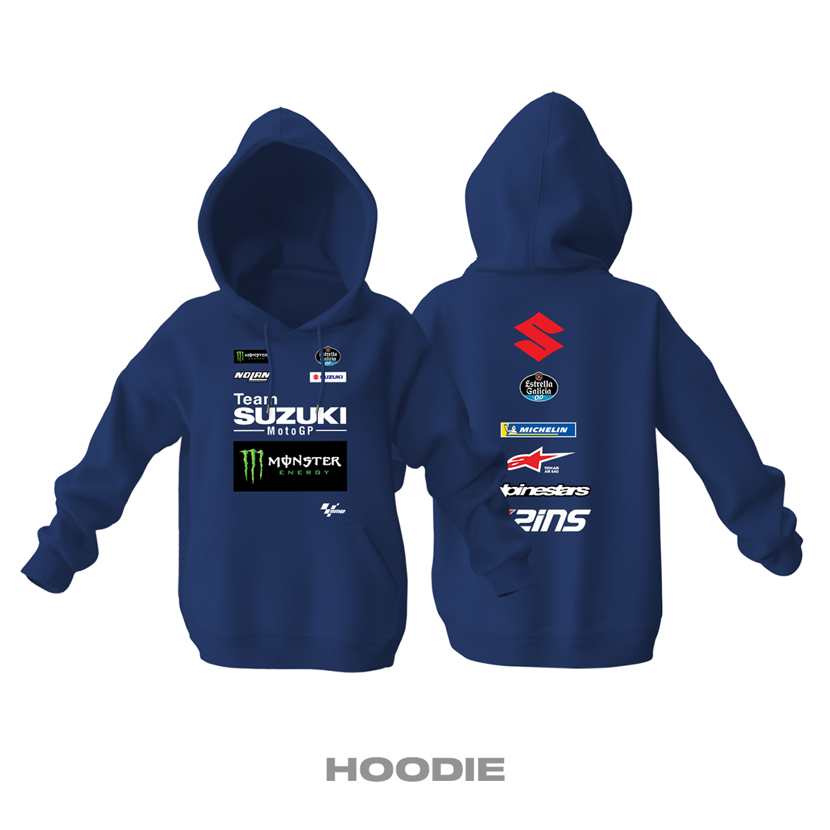 Team Suzuki MotoGP: Alex Rins Edition Kapüşonlu Hoodie XS
