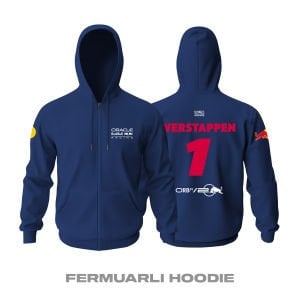 Red Bull Racing: RB20 Crew Edition Fermuarlı Hoodie
