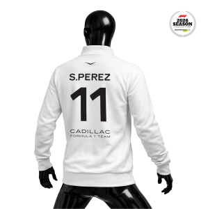 Cadillac F1 Team: White Crew Edition 2026 Fermuarlı Ceket