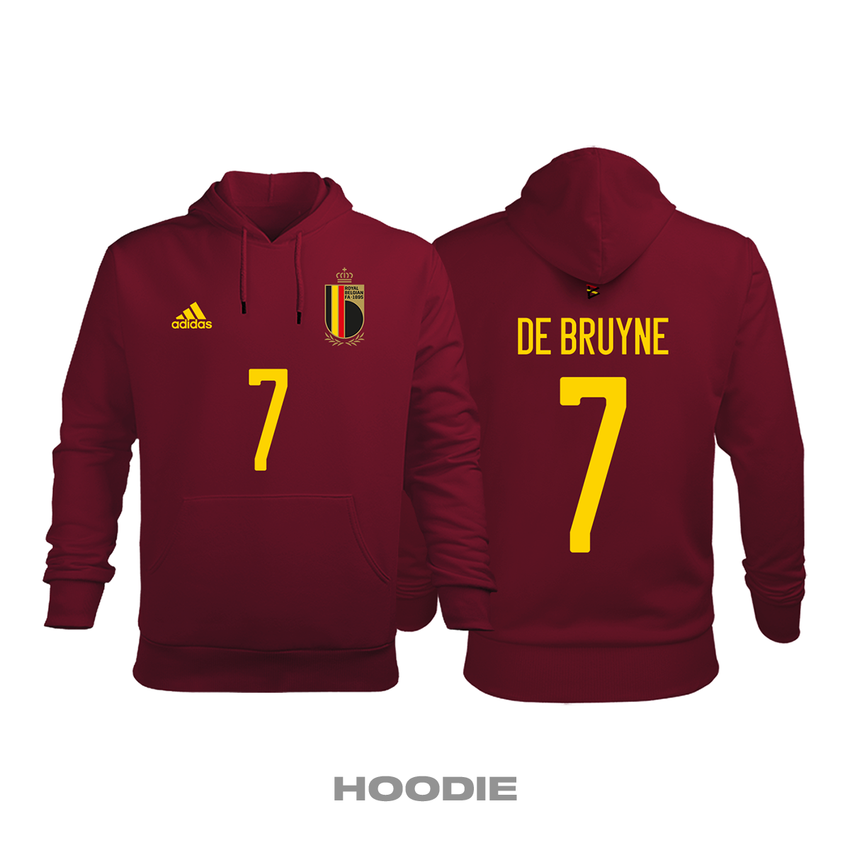 Belçika: Home Edition 2019/2020 Kapüşonlu Hoodie 4XL