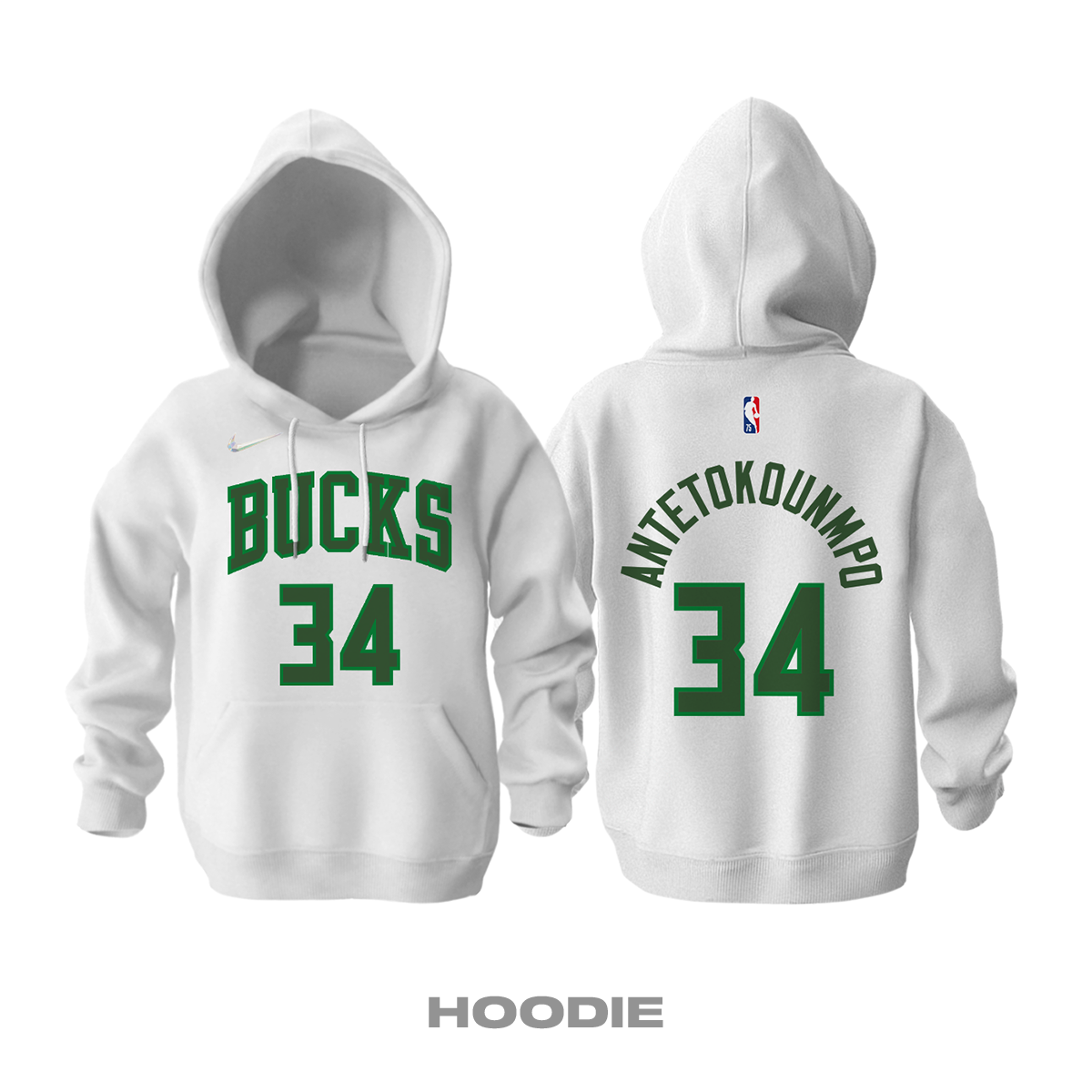 Milwaukee Bucks: City Edition 2K22 Kapüşonlu Hoodie