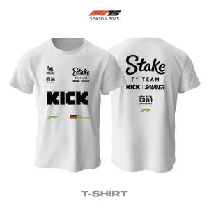 Stake F1 Team: Kick Sauber C45 White Edition 2025 Tişört