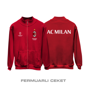 AC Milan: Club Culture Series - Red Edition Fermuarlı Ceket