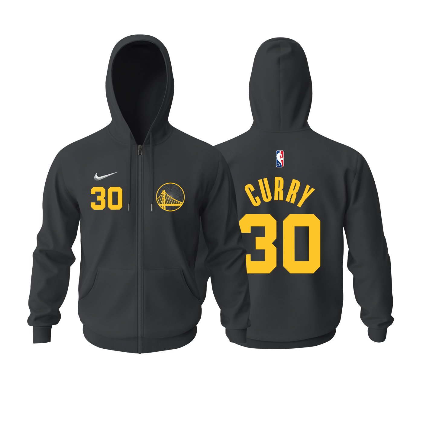 Golden State Warriors: City Edition 2021/2022 Fermuarlı Kapüşonlu Hoodie