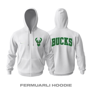 Milwaukee Bucks: City Edition 2K22 Fermuarlı Kapüşonlu Hoodie