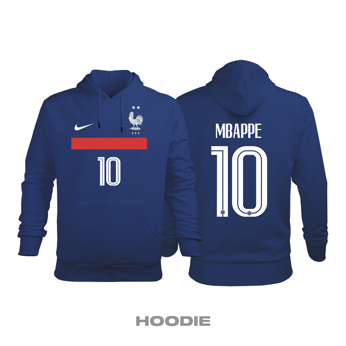 Fransa: Home Edition 2019/2020 Kapüşonlu Hoodie L