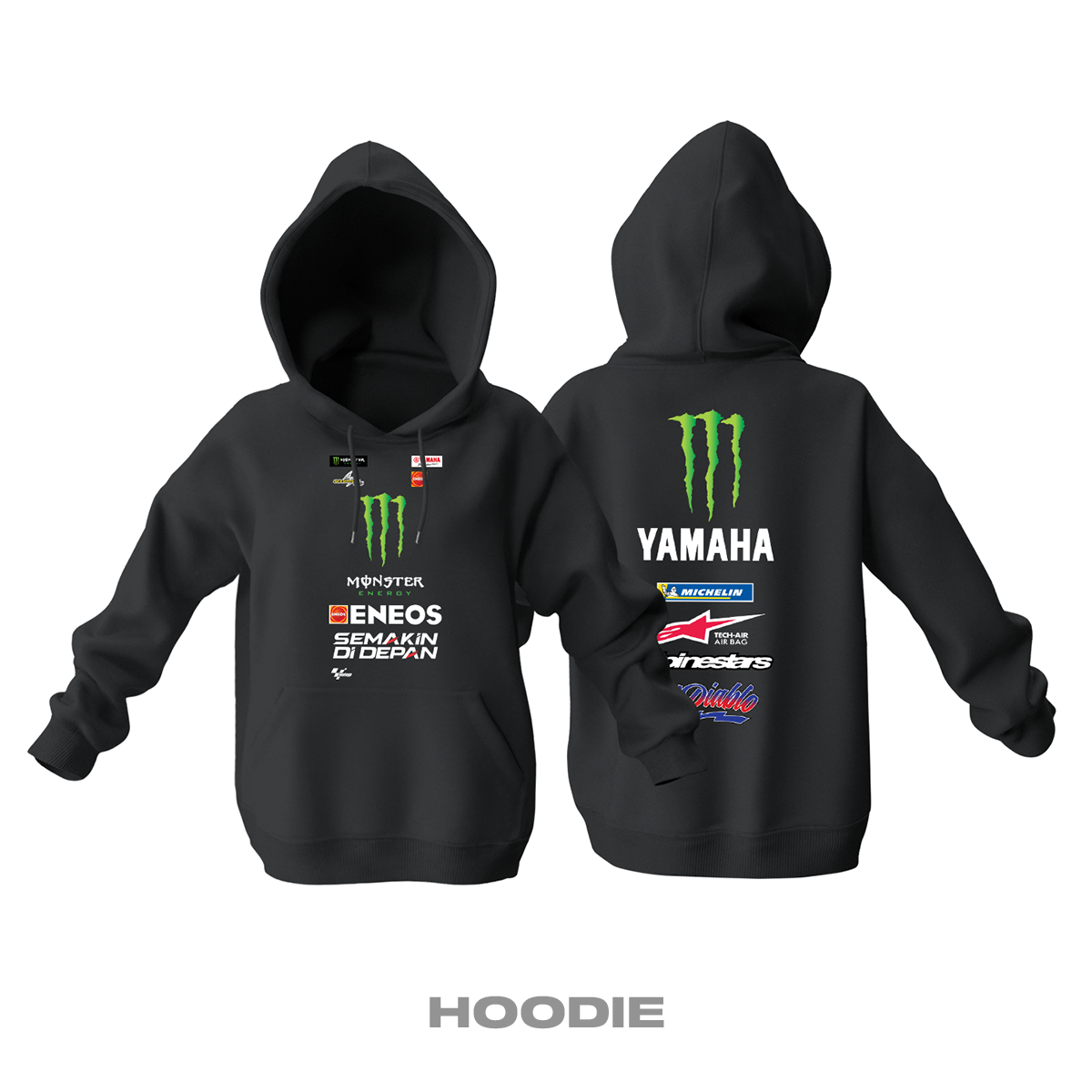 Yamaha Factory Racing: Fabio Quartararo Edition Kapüşonlu Hoodie L