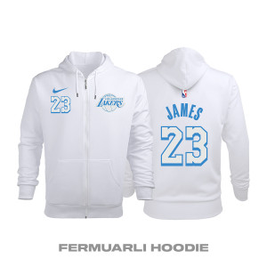 Los Angeles Lakers: City Edition 2020/2021 Fermuarlı Kapüşonlu Hoodie L