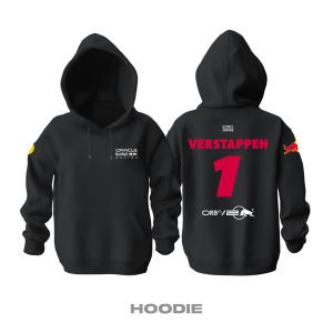 Red Bull Racing: RB20 Crew - Black Edition Kapüşonlu Hoodie