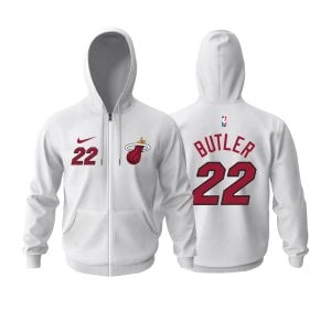 Miami Heat: Association Edition 2017/2018 Fermuarlı Kapüşonlu Hoodie