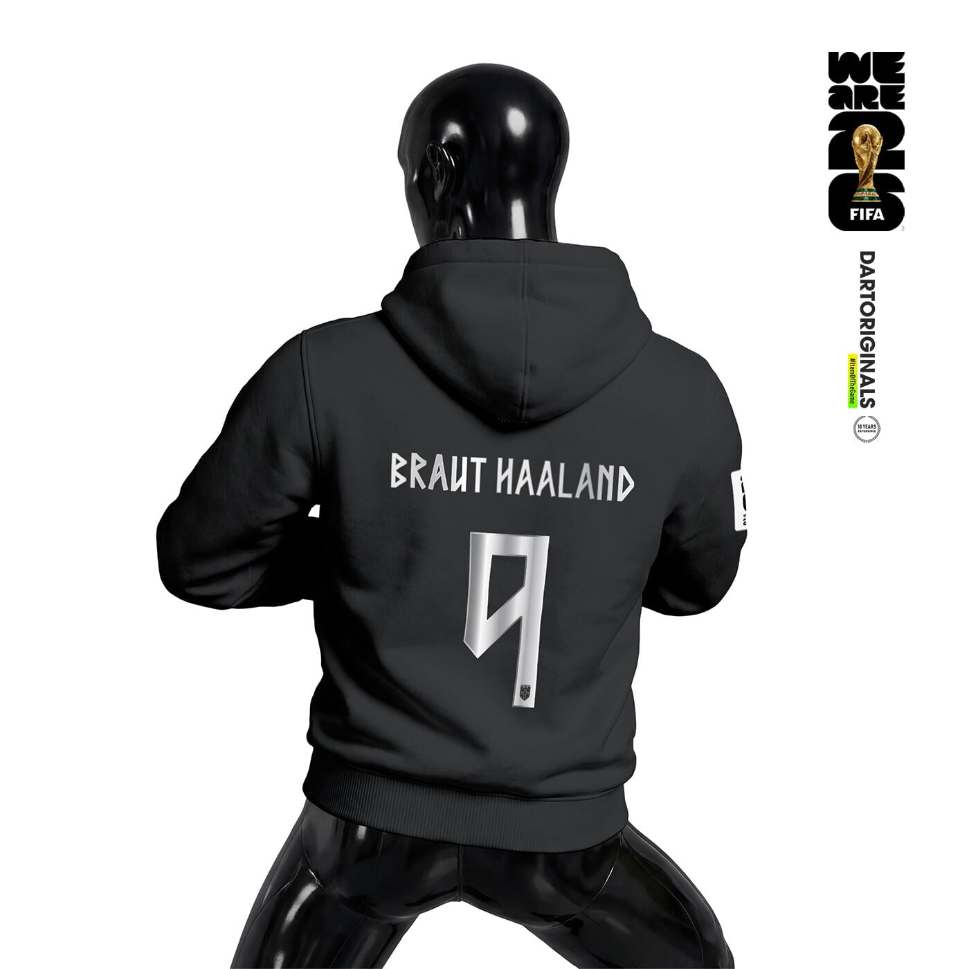 Norway: Black Edition - FIFA World Cup™ 2026 Kapüşonlu Hoodie