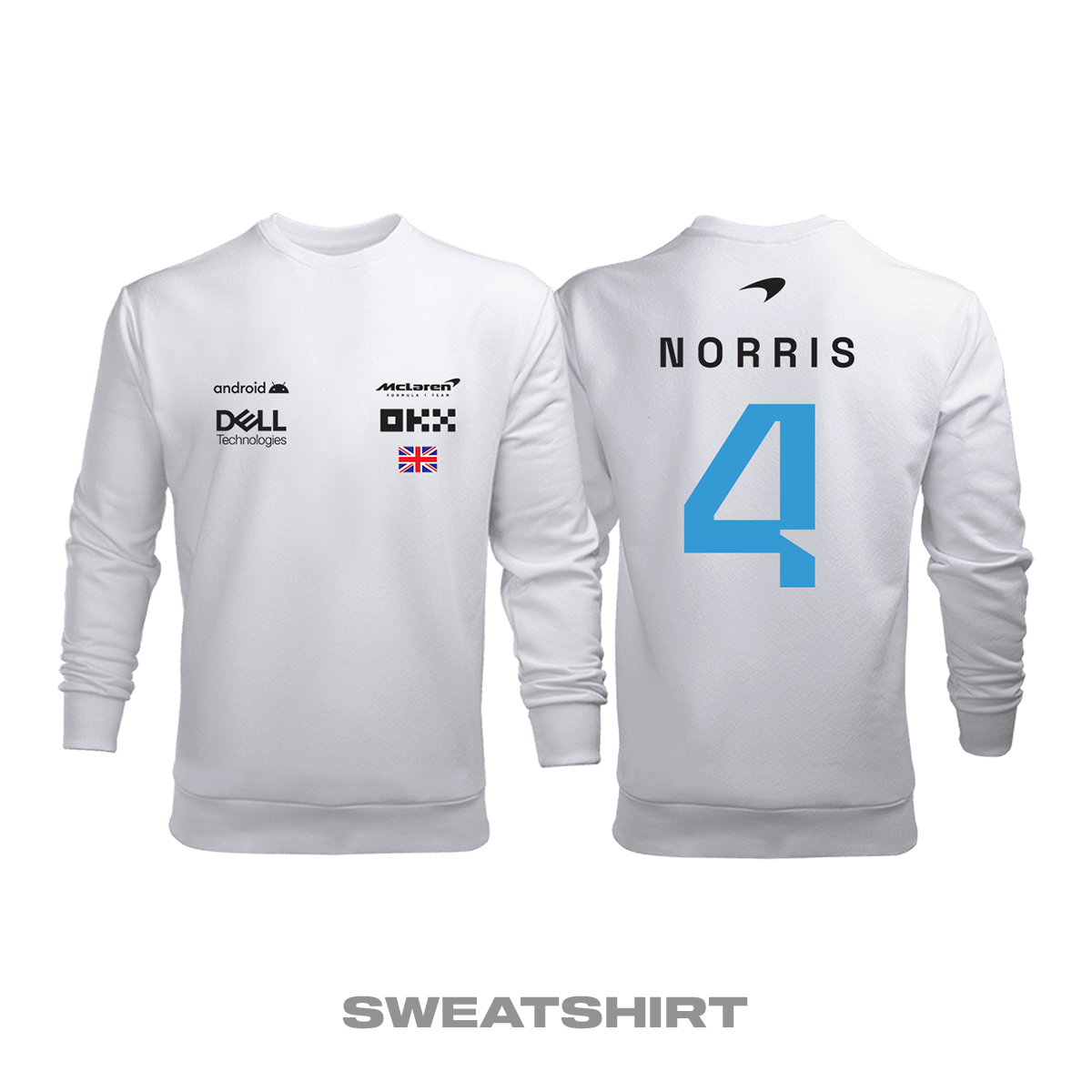 McLaren F1 Team: White Crew Edition 2023 Sweatshirt