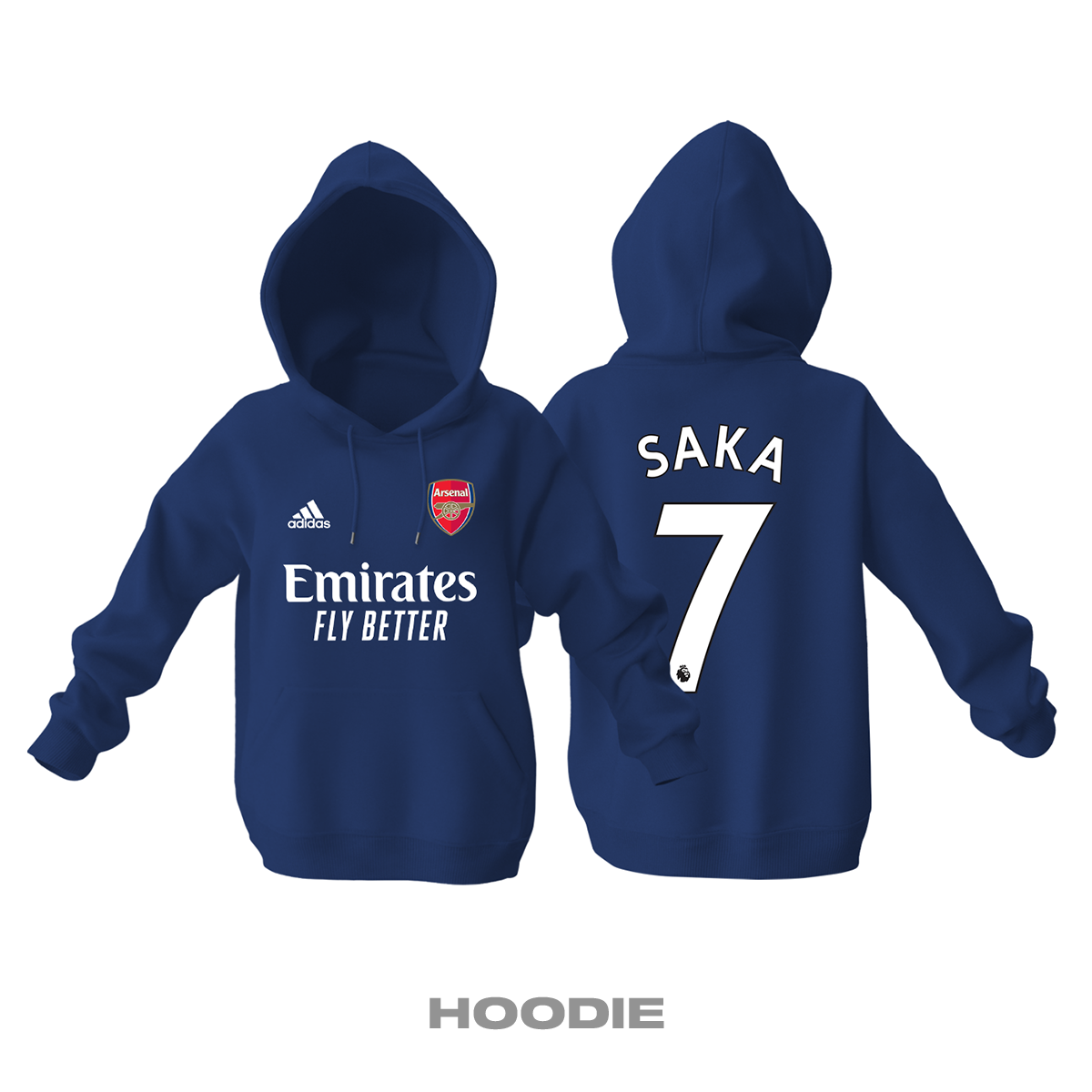 Arsenal: Third Edition 2021/2022 Kapüşonlu Hoodie XS