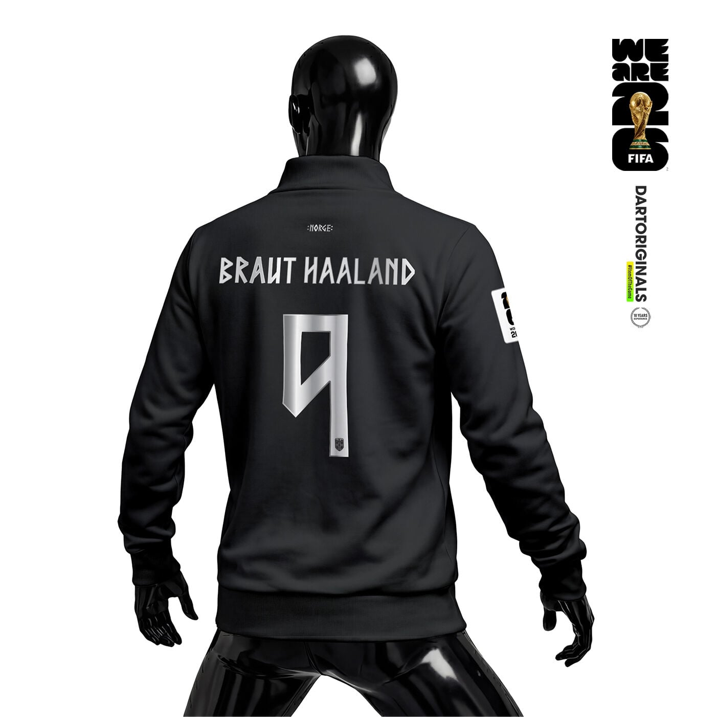 Norway: Black Edition - FIFA World Cup™ 2026 Fermuarlı Ceket