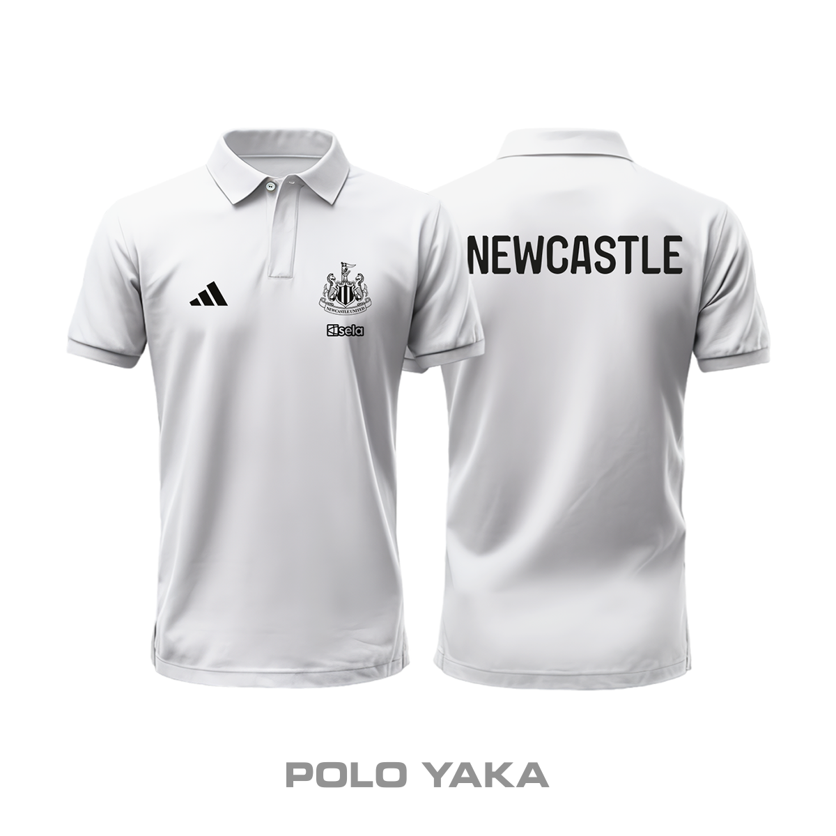 Newcastle: Club Culture Series - White Edition Polo Yaka