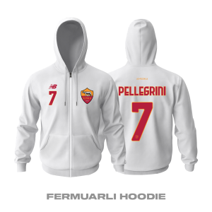 Roma: Away Edition 2021/2022 Fermuarlı Kapüşonlu Hoodie XS