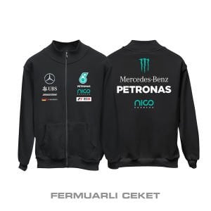 F1 2016 Champion: Nico Rosberg - Black Edition Fermuarlı Ceket