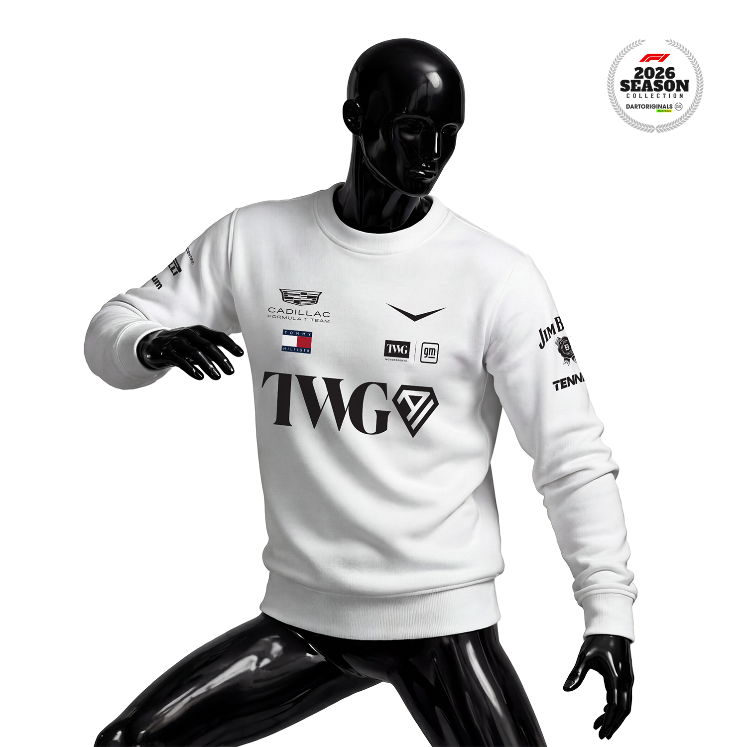 Cadillac F1 Team: Merch Edition - White 2026 Sweatshirt