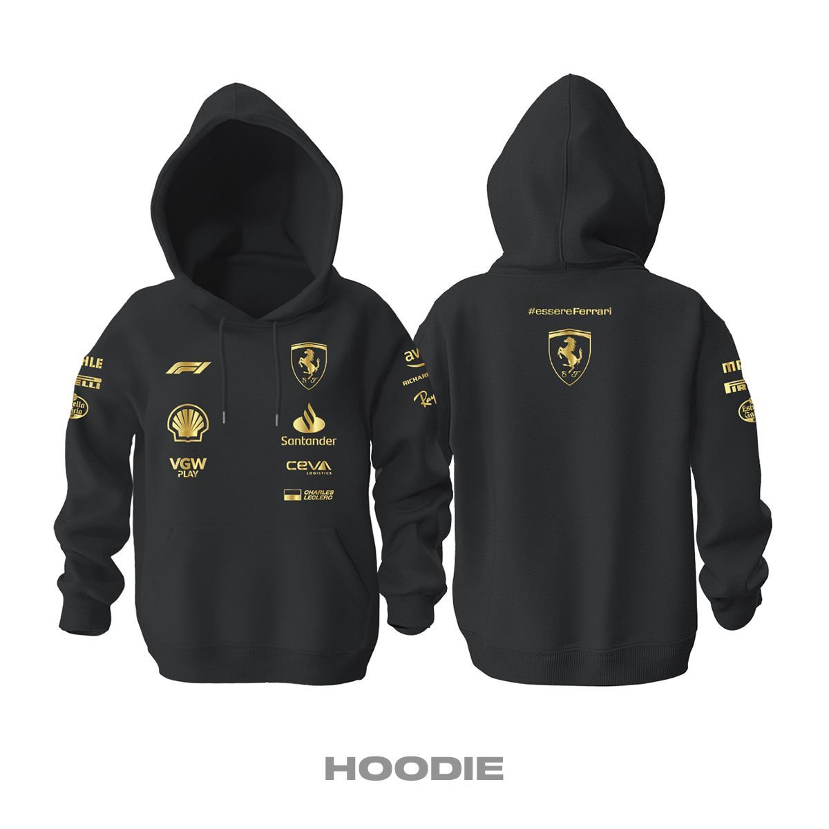 Scuderia Ferrari: Gold Edition Kapüşonlu Hoodie
