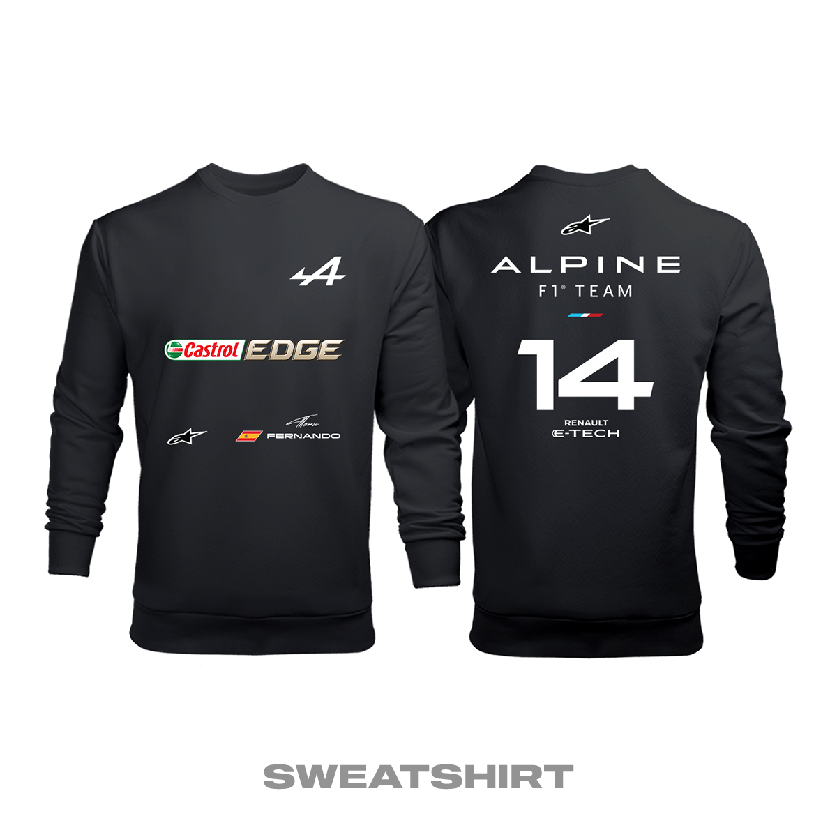 Alpine F1 Team: Black Edition 2021 Sweatshirt 3XL