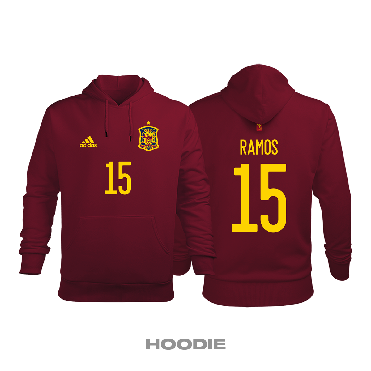 İspanya: Home Edition 2019/2020 Kapüşonlu Hoodie XS