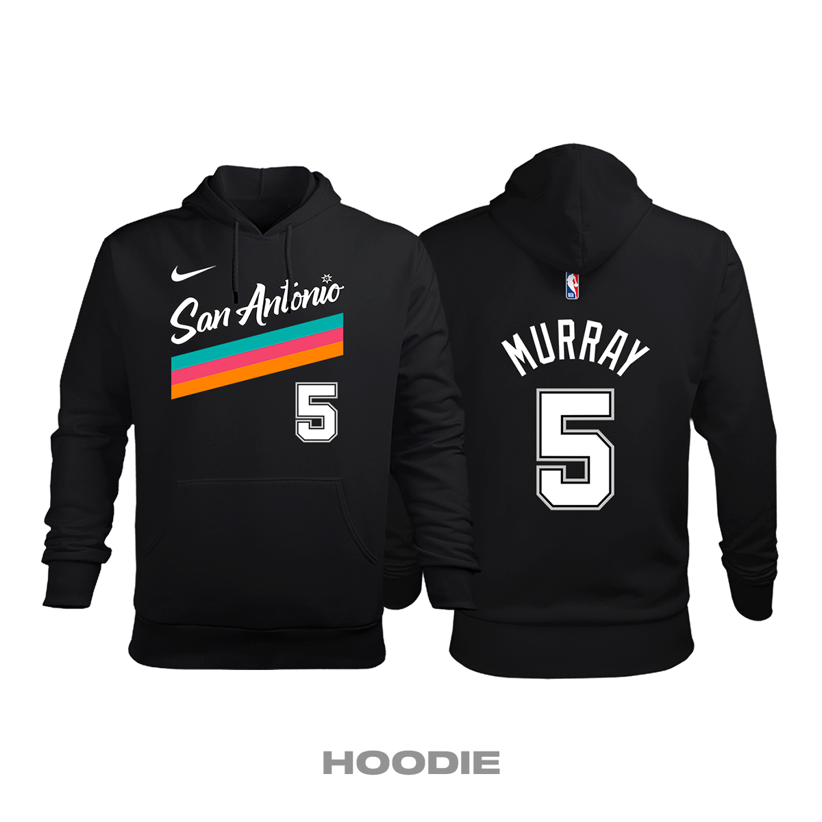 San Antonio Spurs: City Edition 2020/2021 Kapüşonlu Hoodie 4XL