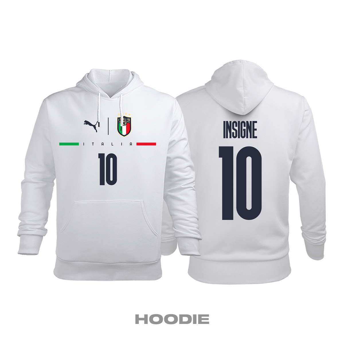 İtalya: Away Edition 2019/2020 Kapüşonlu Hoodie M