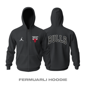 Chicago Bulls: Jordan Special Edition Fermuarlı Kapüşonlu Hoodie