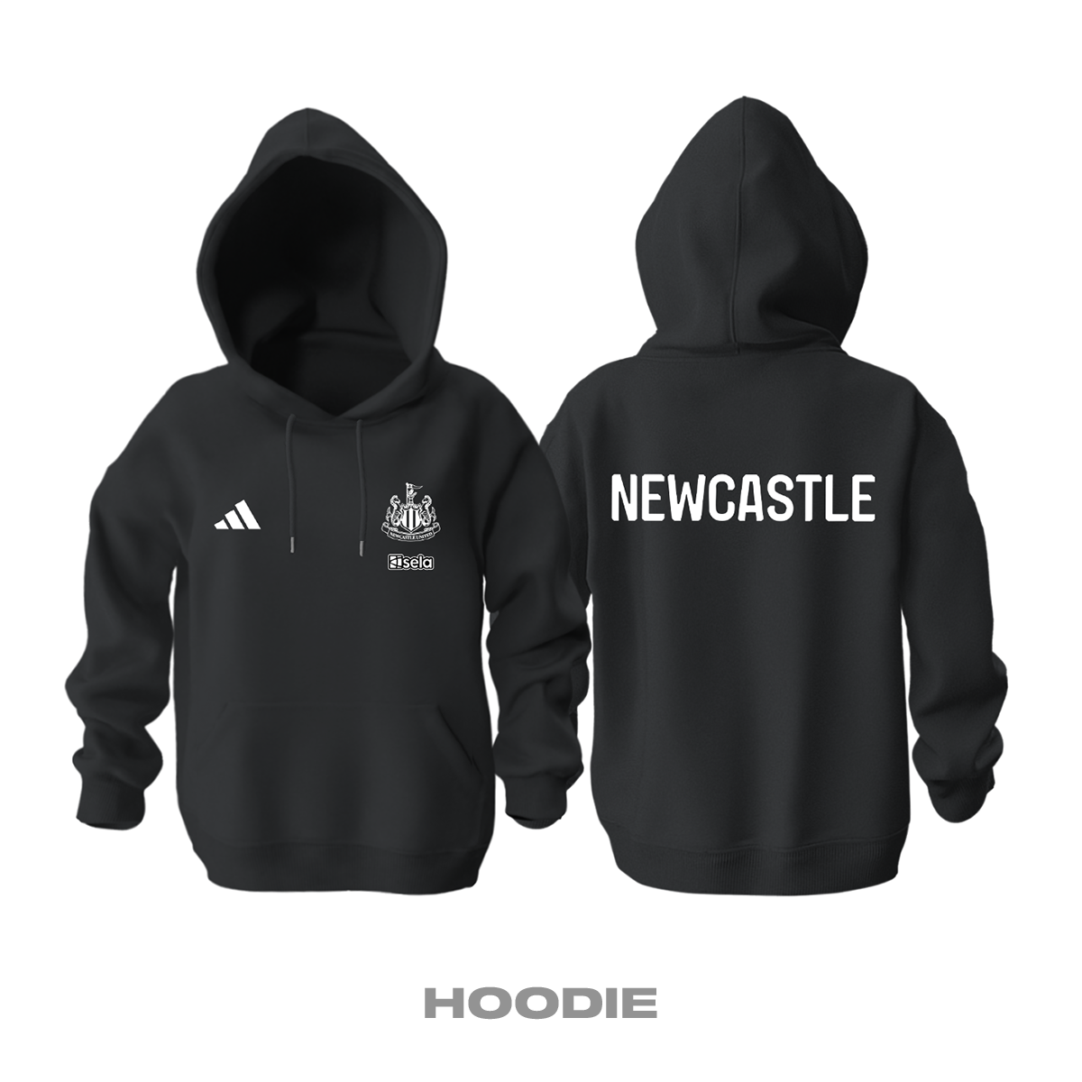 Newcastle: Club Culture Series - Black Edition Kapüşonlu Hoodie