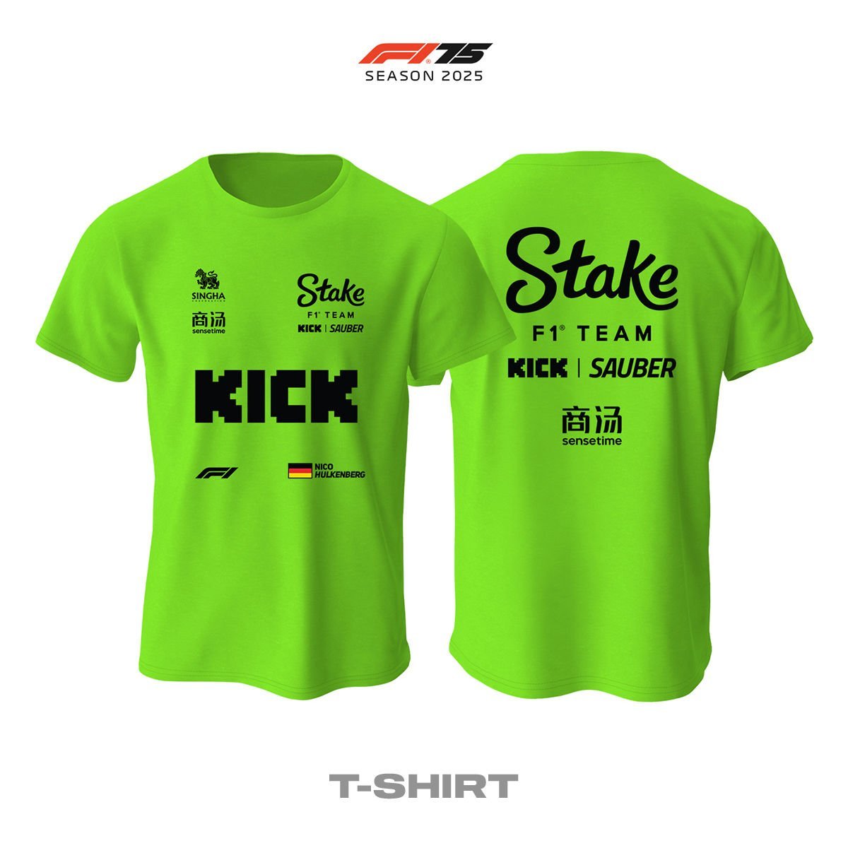 Stake F1 Team: Kick Sauber C45 Neon Edition 2025 Tişört