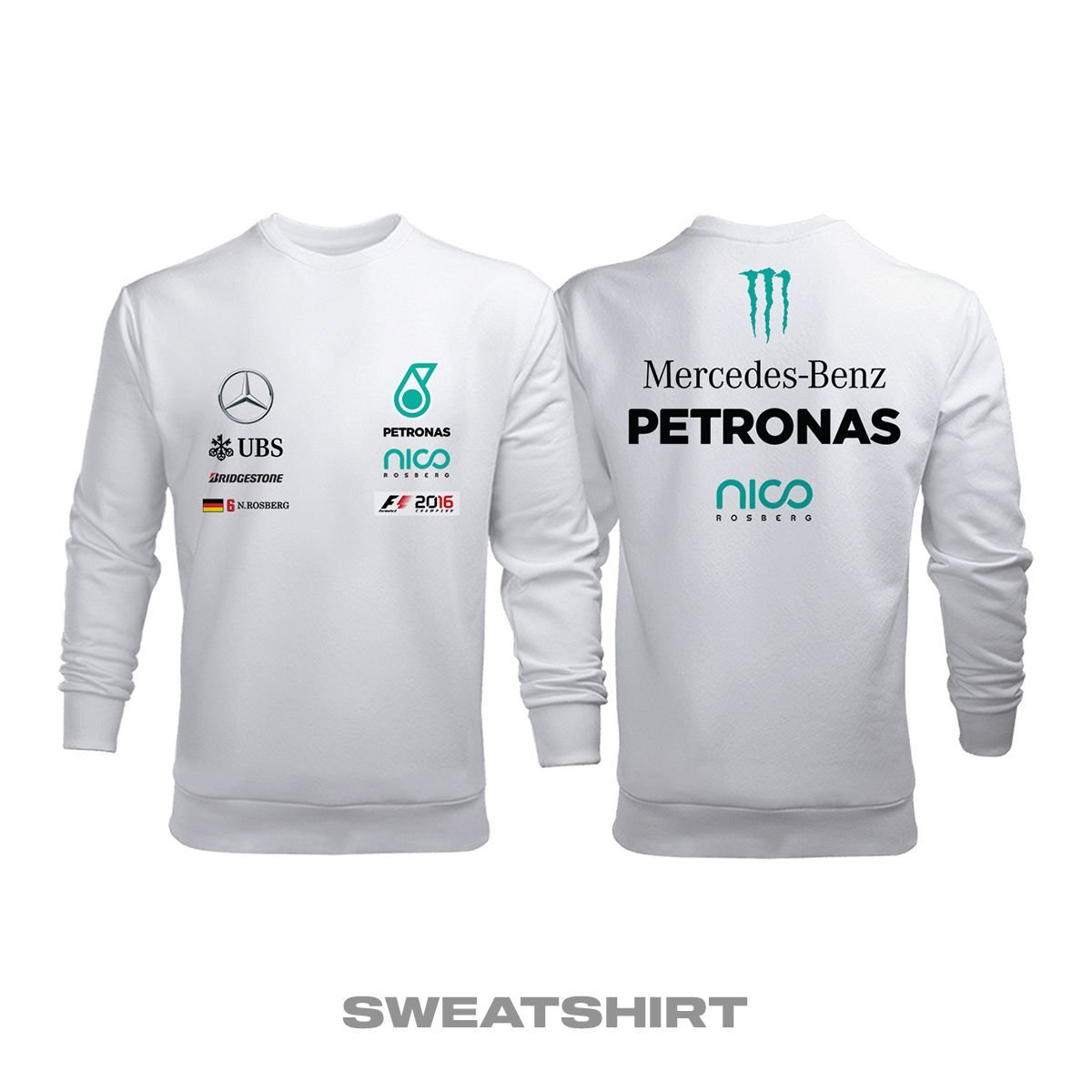 F1 2016 Champion: Nico Rosberg - White Edition Sweatshirt