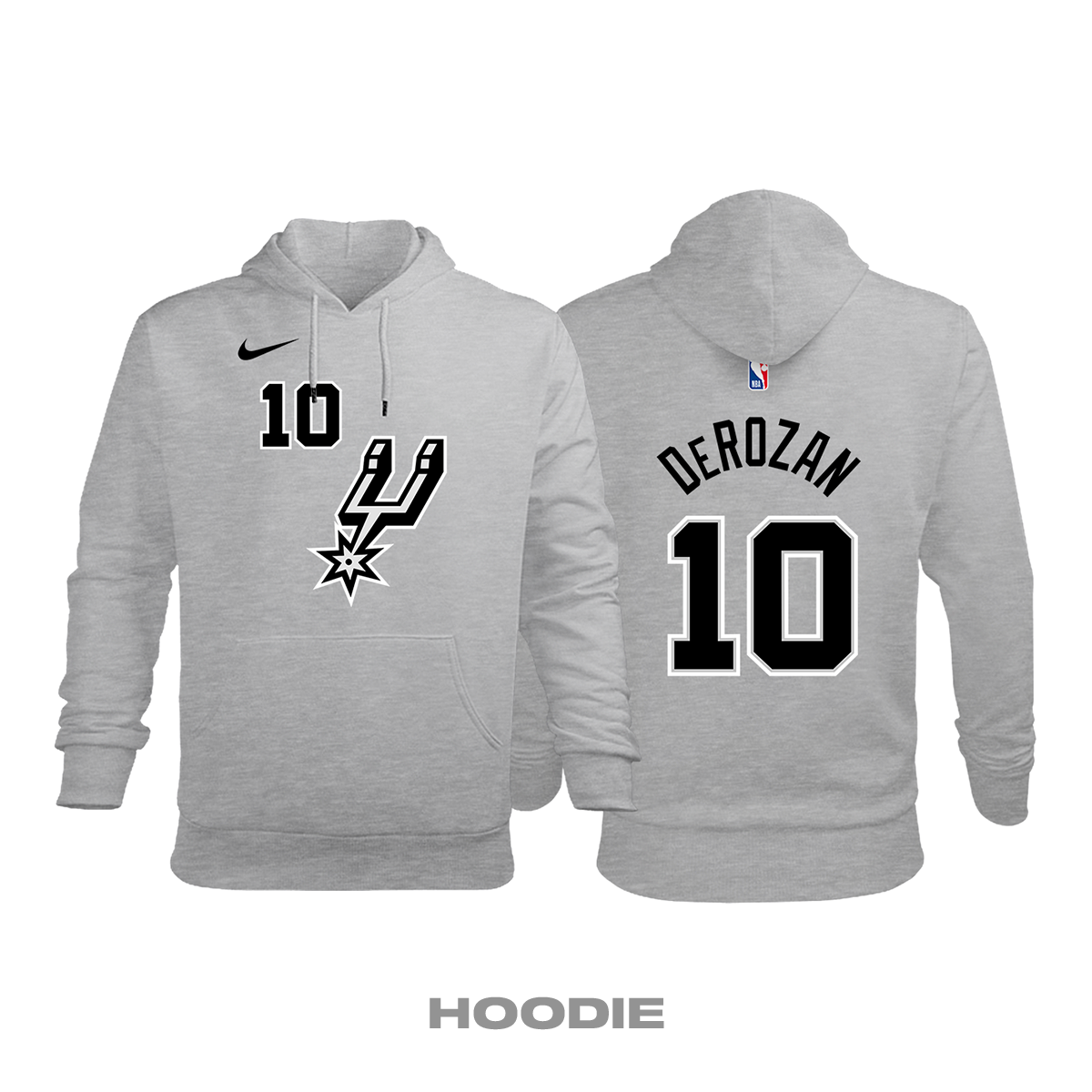 San Antonio Spurs: Statement Edition 2017/2018 Kapüşonlu Hoodie L