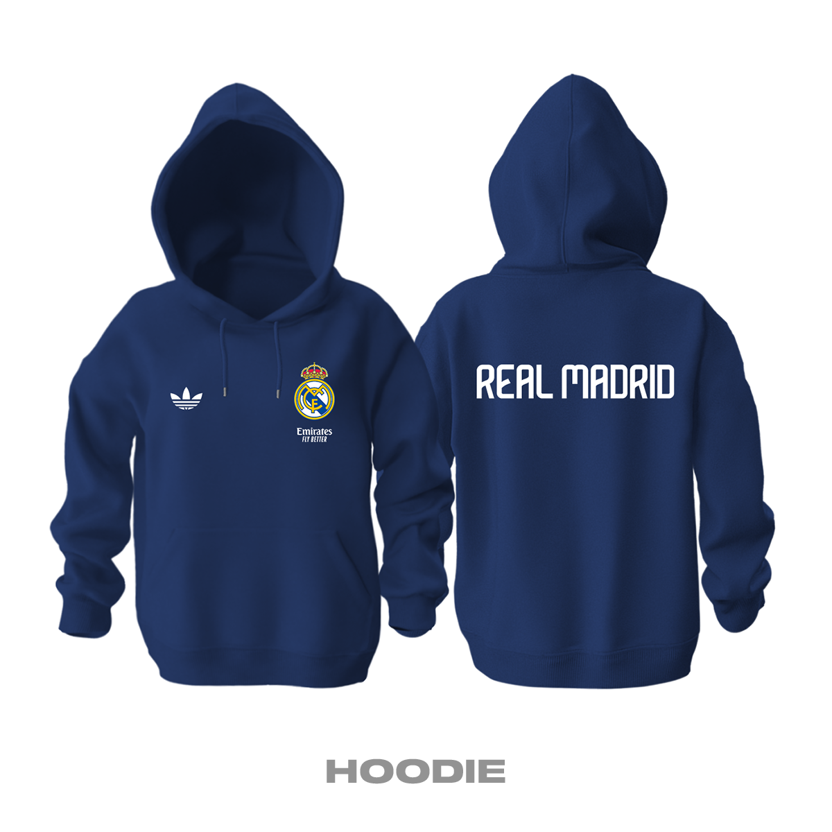 Real Madrid: Club Culture Series - Navy Edition Kapüşonlu Hoodie