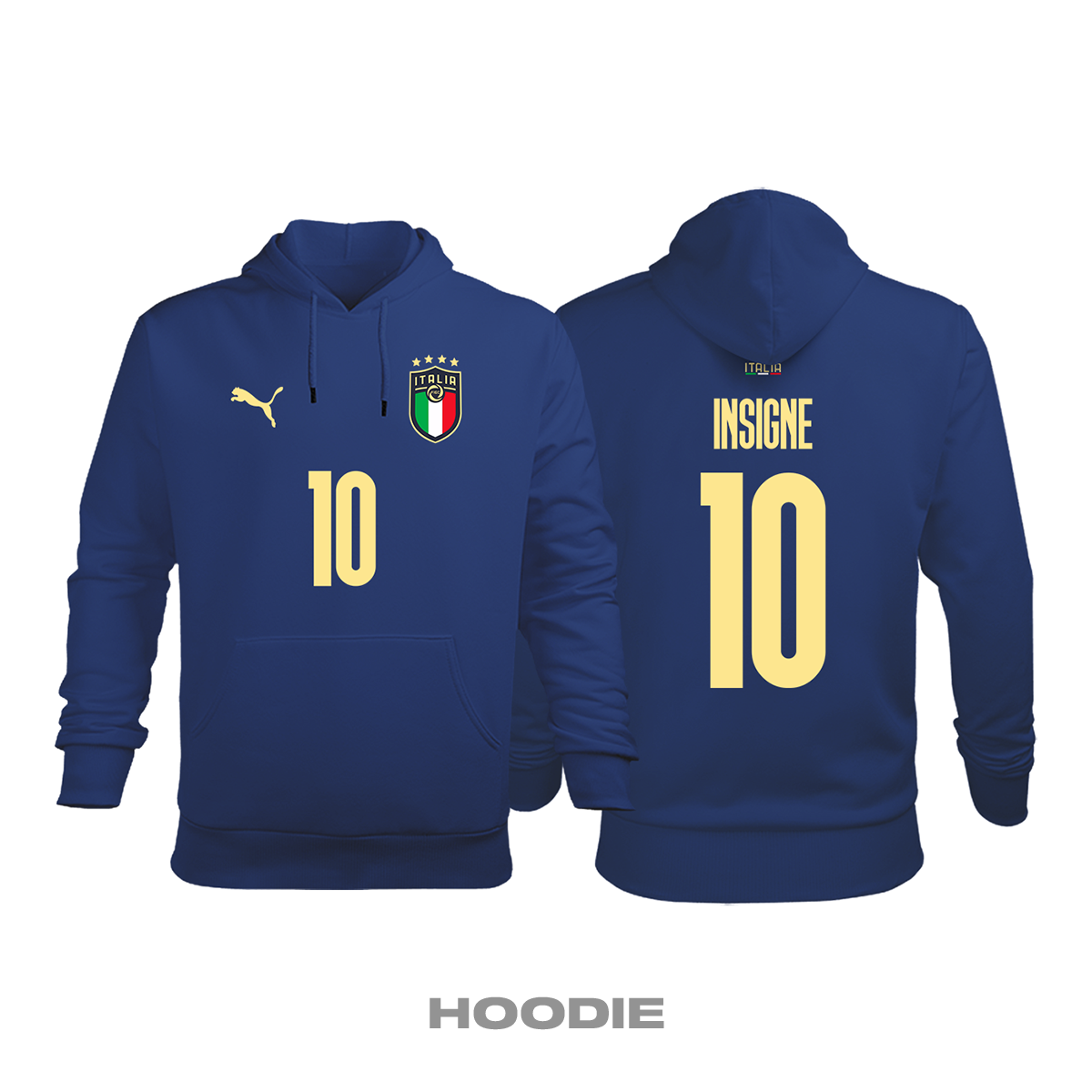 İtalya: Home Edition 2019/2020 Kapüşonlu Hoodie 4XL